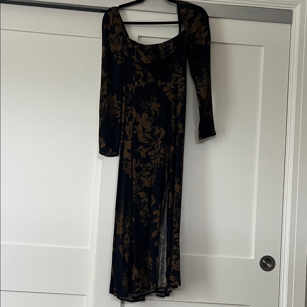 Reformation Sigmund Long Sleeve Midi Dress